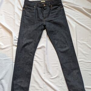 Unbranded (Naked & Famous) UB401 Tight Fit 14.5oz Selvedge Indigo Blue Jeans